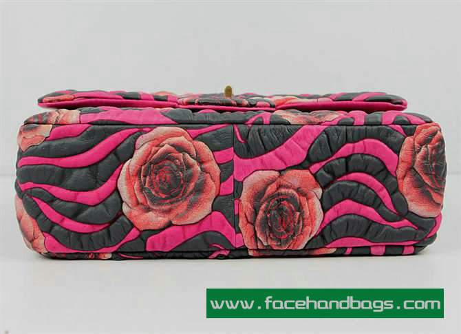 Chanel 2.55 Rose Handbag 50145 Gold Hardware-Rose Red - Click Image to Close